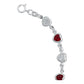 Pulsera Corazones Zirconias Amor Mujer Regalo Plata 925