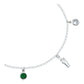 Pulsera San Judas Tadeo Colgante Zirconias Plata 925