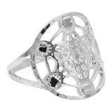 Anillo Cubo Metatrón Liso Plata 925 Amuleto Hombre Mujer 7.5 Plateado