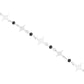 Pulsera Nudo De Bruja Laser Cristales Regalo Mujer Plata 925 Negro 19 Cm