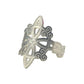 Anillo Ajustable Nudo De Bruja A Laser Plata Solida 925