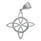 Dije Nudo Bruja Enorme Esoterico Magia Blanca Zirconia S925 Blanco