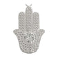 Dije Mano De Fatima Grande Ojo Zirconias Plata Ley 925
