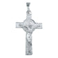Dije Cruz Jesucristo San Benito Suerte Pulido Plata Ley 925