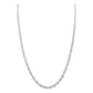 Collar Cadena Tejido Torzal Plata Fina Ley 925 55 Cm X 2 Mm