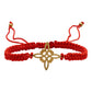 Pack 2 Piezas Pulseras Nudo De Bruja Artesanal Tejido Hilo Rojo 1 Cm 1 Cm