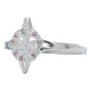 Anillo Chico Nudo De Bruja Zirconias Mujer Regalo Plata 925