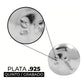 Juego Dije Aretes Plata 925 Con Cristales Zirconias 1.5 Cm Rosa