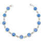 Pulsera Zirconias Piedras Mujer Dama Amor Regalo Plata 925