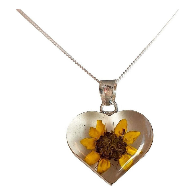 Shrek Aretes Collar Girasol Promesa Regalo Amor Plata S925