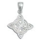 Dije Nudo Bruja Celta Clásico Mujer Regalo Plata Italy 925