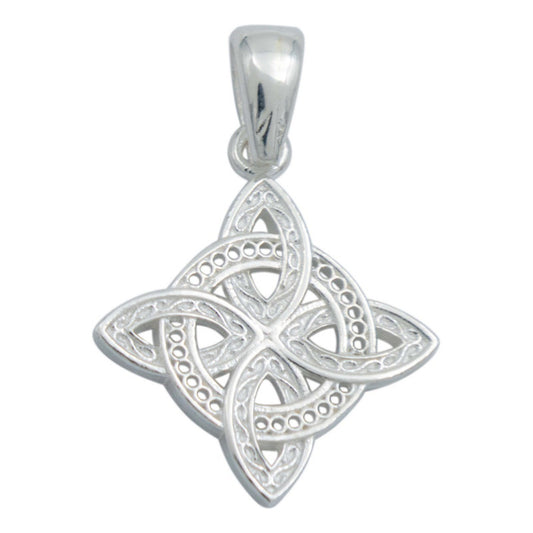 Dije Nudo Bruja Celta Clásico Mujer Regalo Plata Italy 925