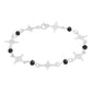Pulsera Nudo De Bruja Laser Cristales Regalo Mujer Plata 925 Negro 19 Cm