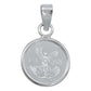 Dije Medalla Centenario Angel Chica Plata Pura Ley 999