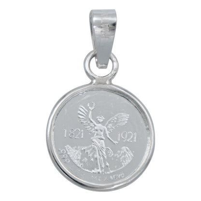 Dije Medalla Centenario Angel Chica Plata Pura Ley 999