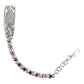 Pulsera Ajustable Placa Virgen Guadalupe Zirconias Plata 925
