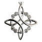 Dije Nudo De Bruja 8 Zirconias Mujer Regalo Plata Ley 925