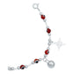Pulsera Nudo De Bruja Ojo Turco Cascabeles Sonido Plata 925