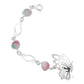 Pulsera Mariposa Primavera Piedra Natural Mujer Plata 925