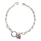 Pulsera Ajustable Corazon Amor Infinito Regalo Amistad Plata