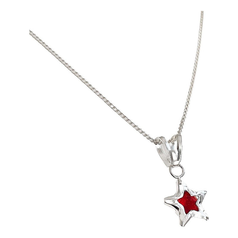 Juego Estrella Piedra Amor Regalo Mujer Promesa Plata 925