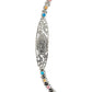 Pulsera Ajustable Placa Virgen Guadalupe Zirconias Plata 925