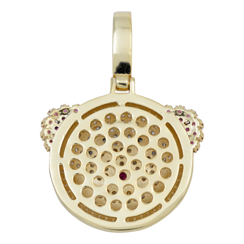 Dije Hombre Payaso Hiphop Piedra+ Cadena Regalo Chapa Oro14k