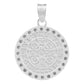 Dije Doble Vista San Benito Zirconias Unisex Plata 925 1.6cm