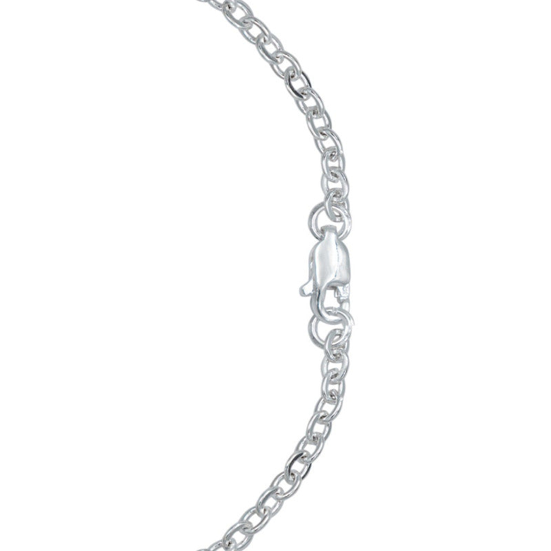 Esclava Ancla San Judas Tadeo Zirconias Unisex Plata 925