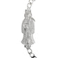 Pulsera Cuabana Santa Muerte Esclava Plata Ley 925