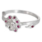 Anillo Flor Primavera Verano Regalo Promesa Solida 925
