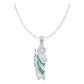Dije San Judas Tadeo Chico Premium Zirconia Plata 925 Cadena
