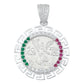 Dije Angel Centenario Grecas Diamantada Zirconias Plata 925