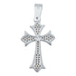 Dije Cruz Chica Zirconias Hombre Mujer Regalo Plata 925