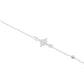Pulsera Nudo De Bruja Bola Facetada Cristal Mujer Plata 925 Negro 18 Cm
