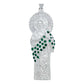 Dije Grande San Judas Zirconias Baguette Artesanal Plata 925