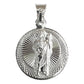 Medalla Doble Cara San Judas Virgen Guadalupe Plata Ley 925