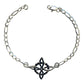 Pulsera Ajustable Nudo De Bruja Varios Colores En Plata 925