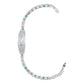 Esclava Ajustable Virgencita Guadalupe Zirconias Plata 925