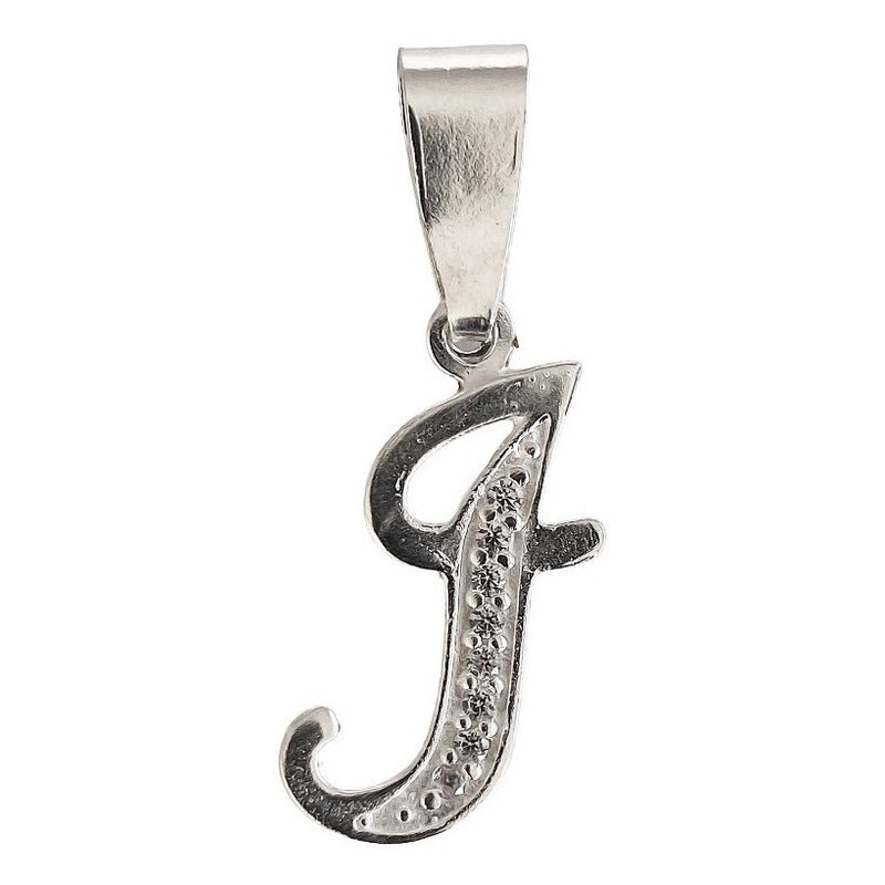 Dije Iniciales Abecedario Zirconias  Plata Solida Ley 925