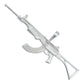 Dije Rifle Ak 47 Liso Bélico Mediano Hombre Regalo Plata 925
