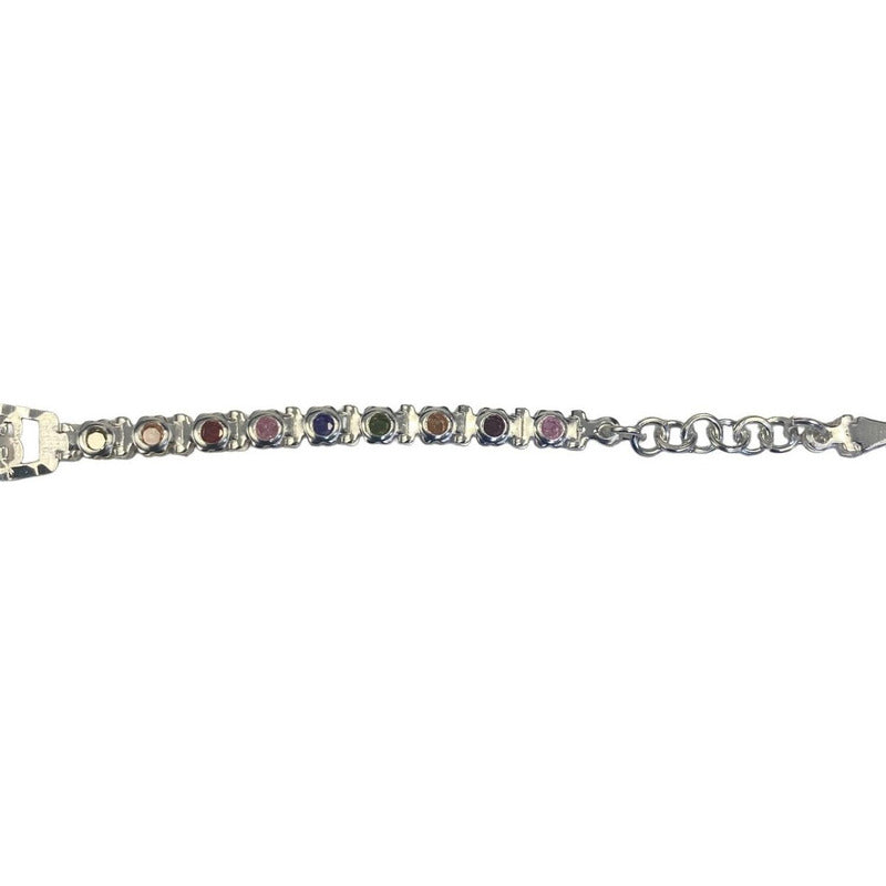 Pulsera Ajustable De La Suerte Con Zirconias En Plata 925