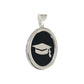 Collar Graduación Ajustable Caucho Encapsulada Plata 925