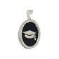 Collar Graduación Ajustable Caucho Encapsulada Plata 925