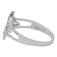 Anillo Nudo De Bruja Celta Zirconias Mujer Regalo Plata S925