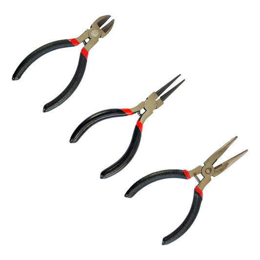 Pinzas Armado Bisutería Joyeria 3 Pzs Corte Engarce Ajuste