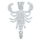 Dije Chico Alacran Zirconias Plata Italiana Ley 925 Plateado Alto/ancho 2.6 Cm X 1.5 Cm