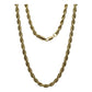Cadena Torsal Hombre Chapa De Oro 14k Calidad Premium De 6mm