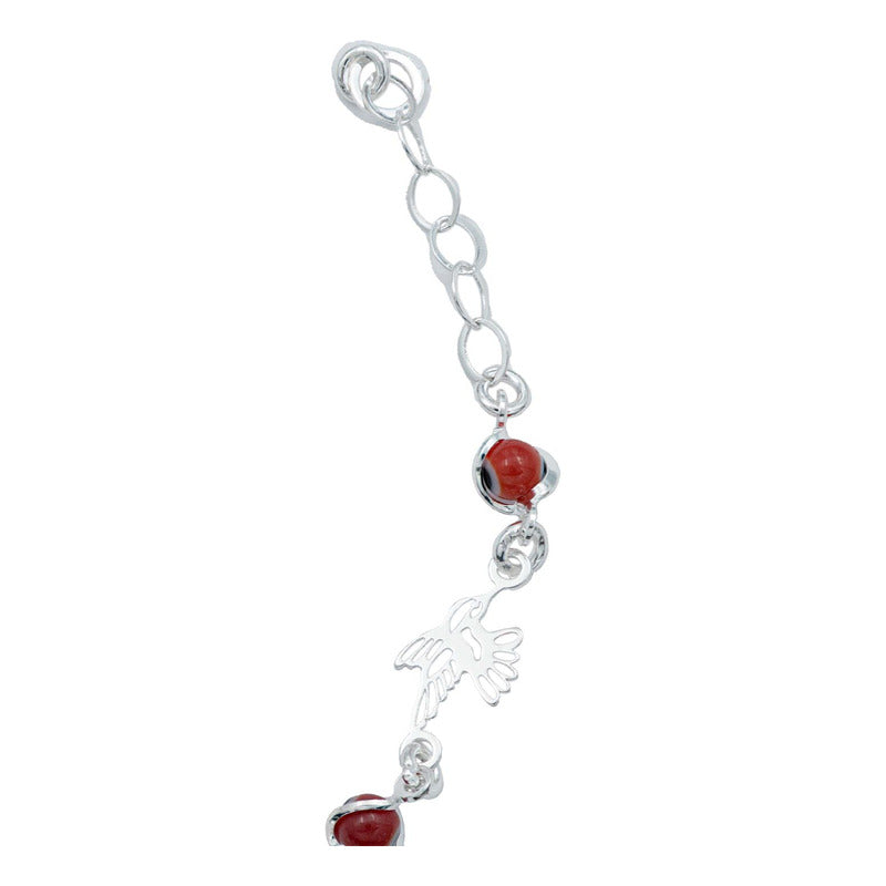 Pulsera Ajustable Colibri Ojo Turco Mujer Regalo Plata 925