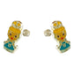 Aretes Broquel Arracadas Pendiente Princesas Plata 925